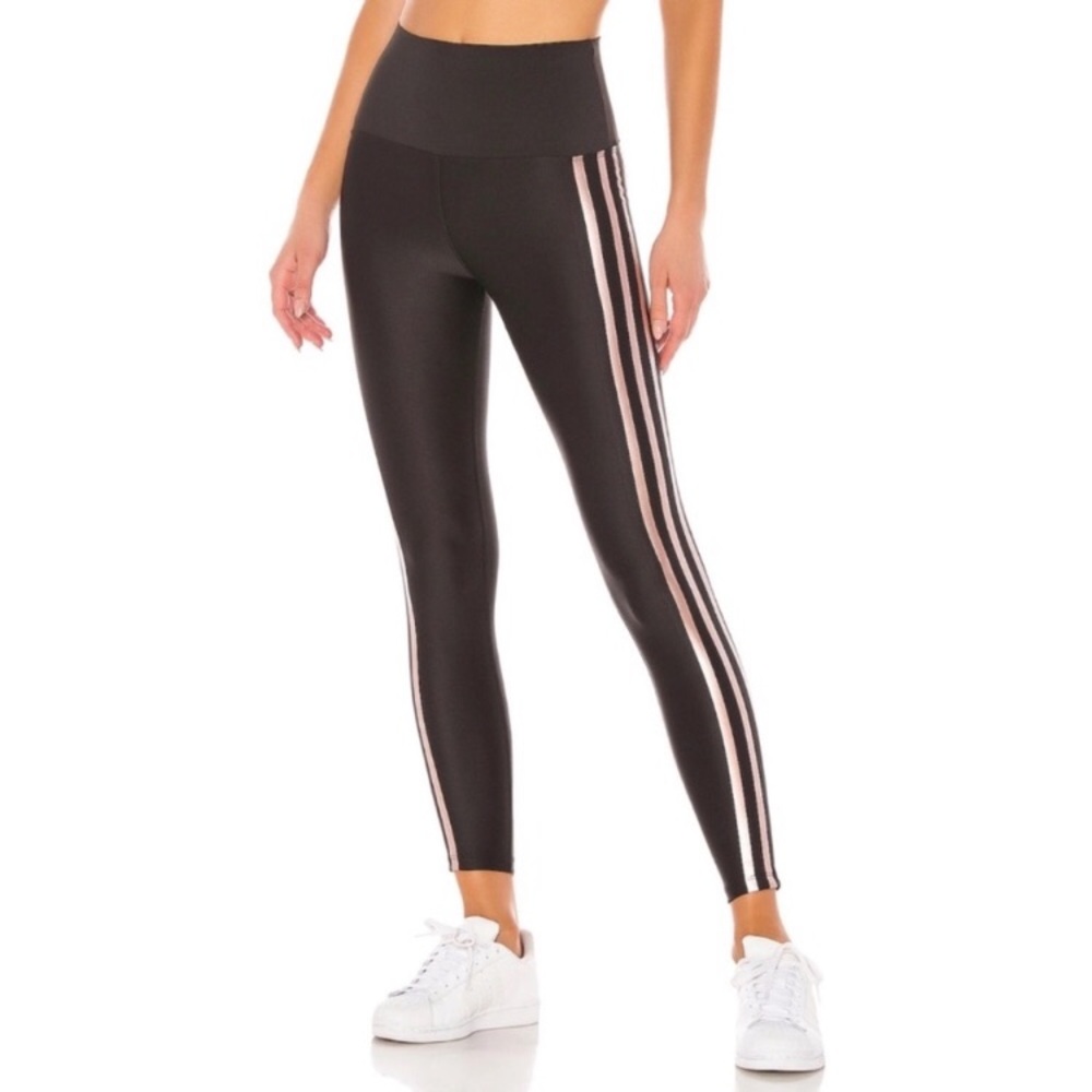 Beach riot jade stripe legging. NWT